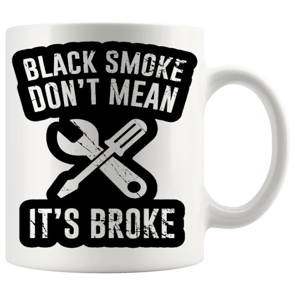 Black Smoke Mug ceramic mug gift