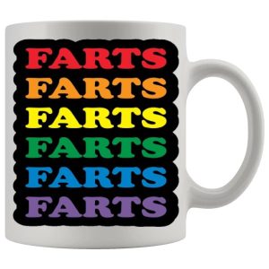 Colourful Farts Mug - Farting funny mug gift