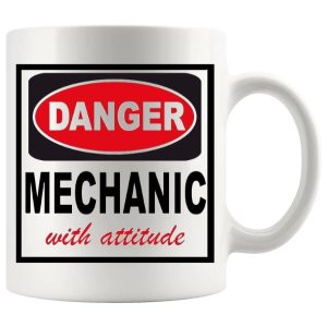 Danger Mechanic With Attitude Mug ceramic mug gift