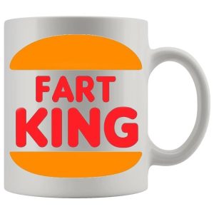 Fart King funny rude fart mug