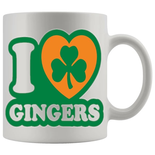 I Love Gingers Mug - Ginger funny mug gift