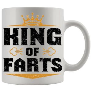 King Of Farts Mug - Farting funny mug gift