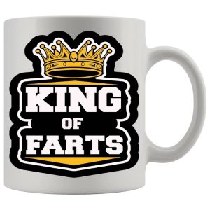 King Of Farts Mug Design 2 - Farting funny mug gift
