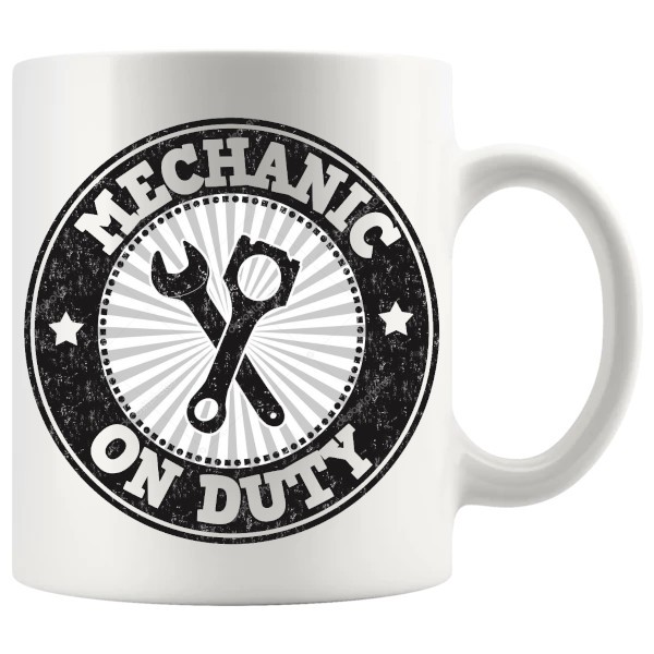 Mechanic On Duty Mug ceramic mug gift