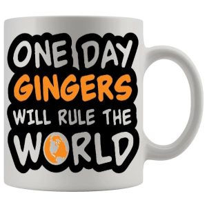 One Day Gingers Will Rule The World Mug Style 2 - Ginger funny mug gift