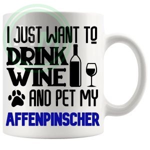 Pet My Affenpinscher Mug In Blue