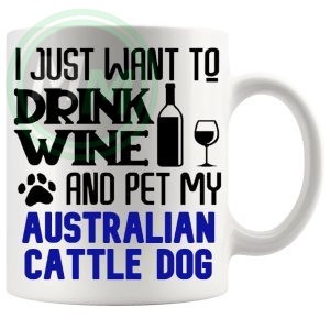 Pet My Australian Cattle Dog Mug In Blue