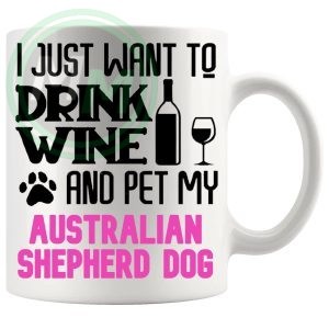 Pet My Australian Shepherd Dog Mug In Pink