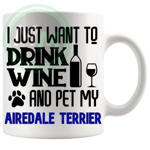 Pet My airedale terrier blue