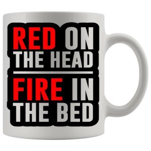 Red On The Head Mug - Ginger funny mug gift