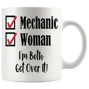 Woman Mechanic Mug Novelty Handmade Gifts