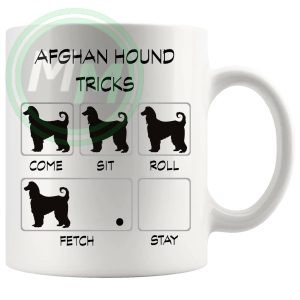 afghan hound tricks mug