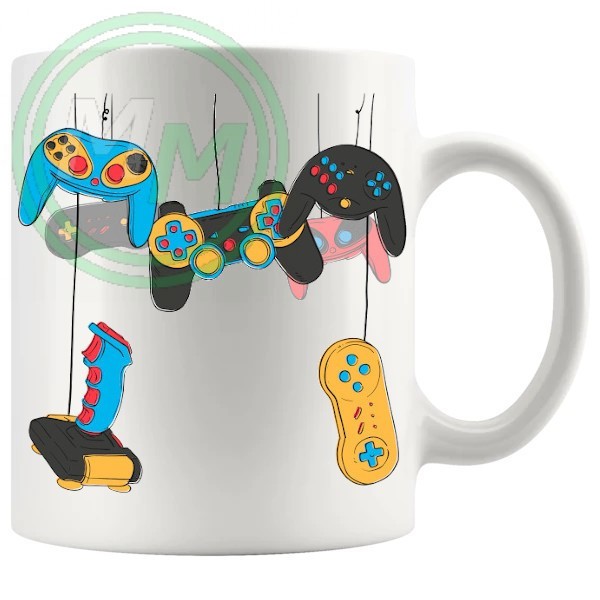 gaming console controllers novelty mug