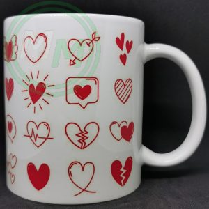 Hearts Pattern Mug Style 6 Pic 2