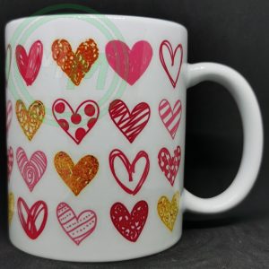 Hearts Pattern Mug Style 9 Pic 2