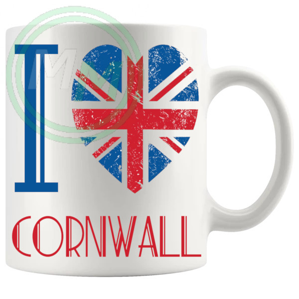 I Love Cornwall Mug