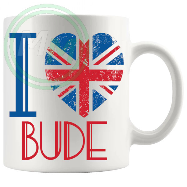 I Love Bude Mug