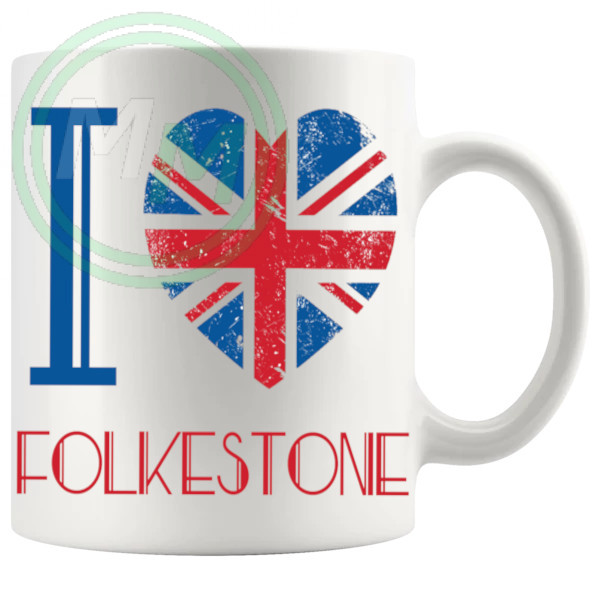 I Love Folkestone Mug