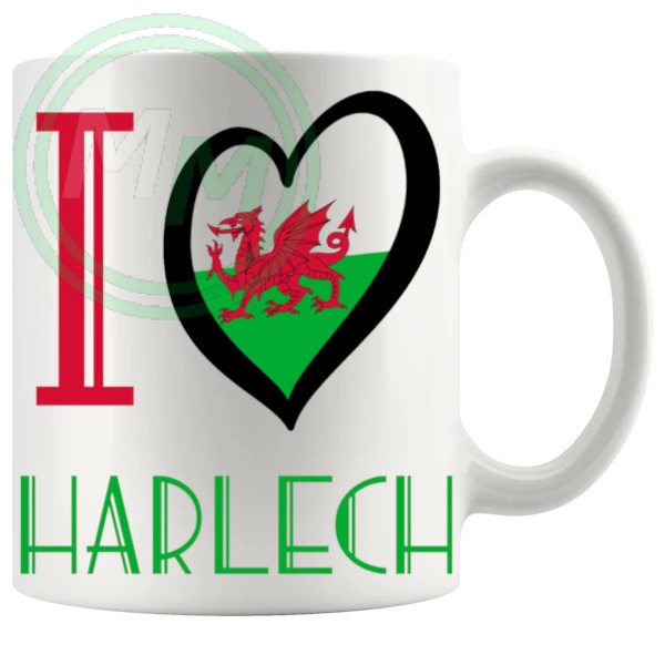 I Love Harlech Mug