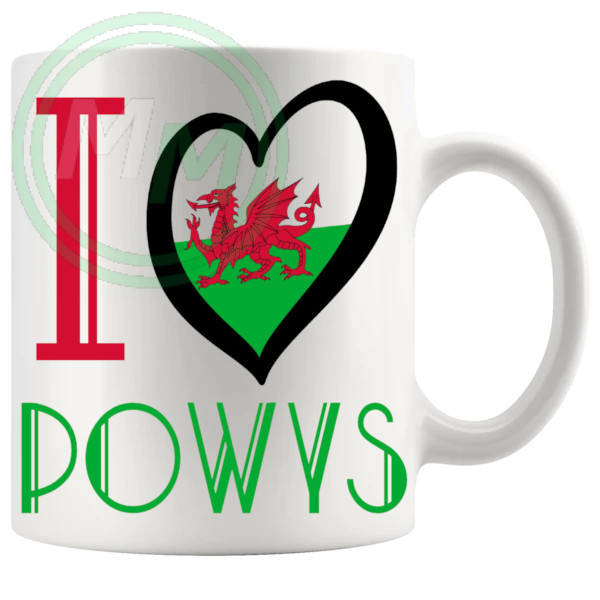 I Love Powys Mug