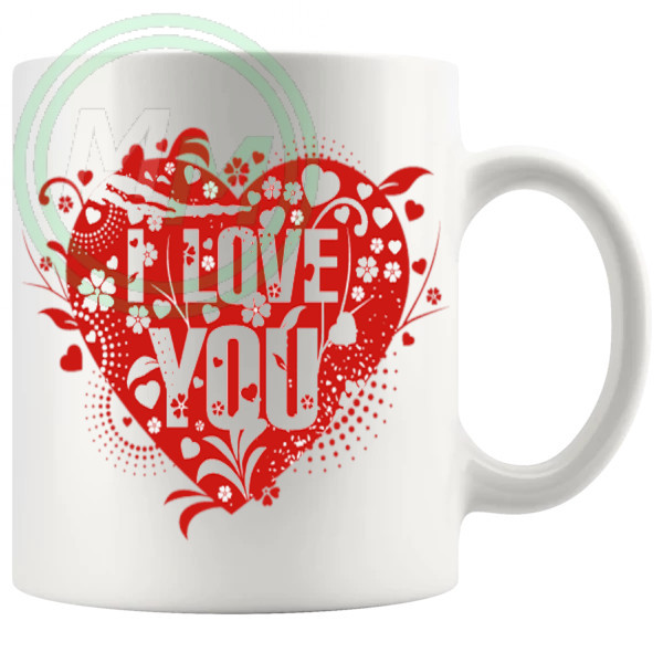 I Love You Heart Mug