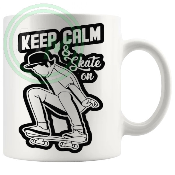 Keep Calm And Skate On Mug