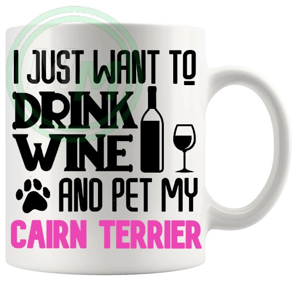 Pet My Cairn Terrier Mug Pink