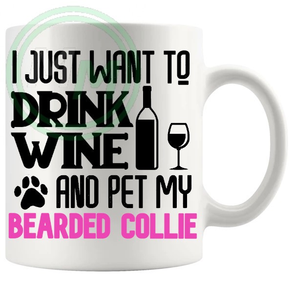 Pet My bearded collie pink