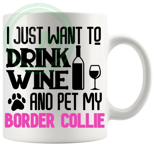 Pet My border collie pink