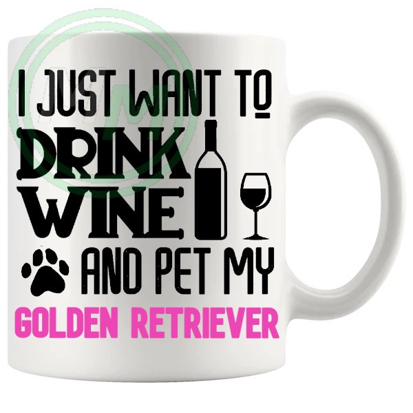 Pet My golden retriever pink