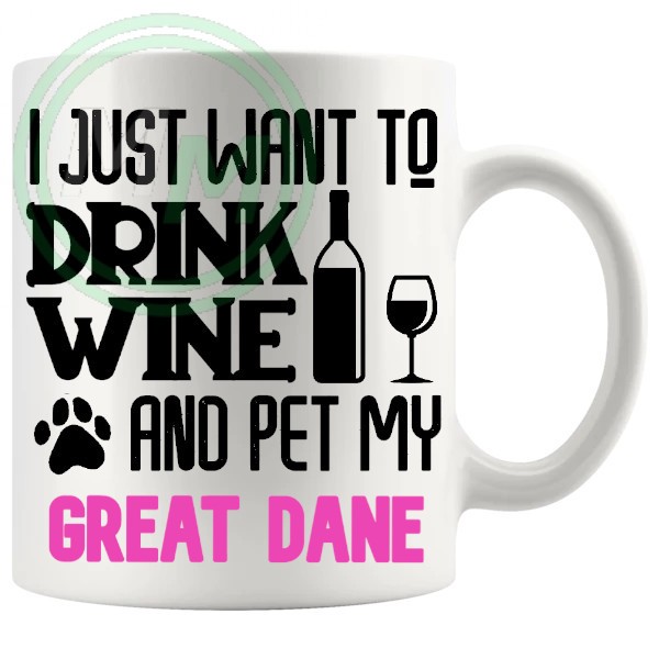 Pet My great dane pink