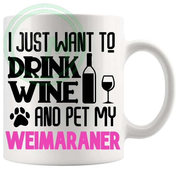 Pet My weimaraner pink