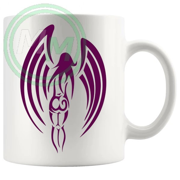 Guardian Angel Mug in Burgundy