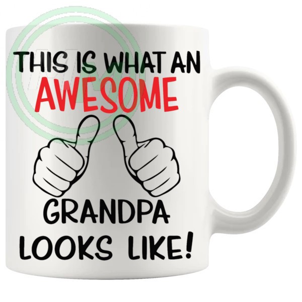 awesome grandpa mug