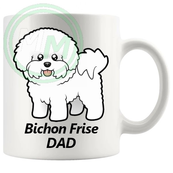 bichon frise dad mug