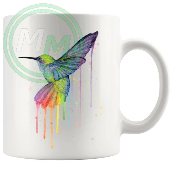 Painted Hummingbird Artistic Novelty Mug