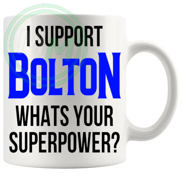 bolton fans superpower mug