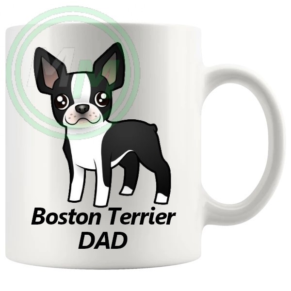 boston terrier dad mug