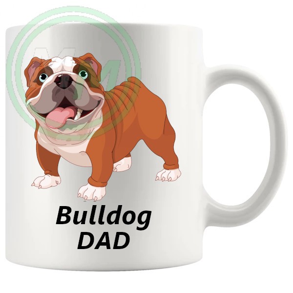 bulldog dad mug