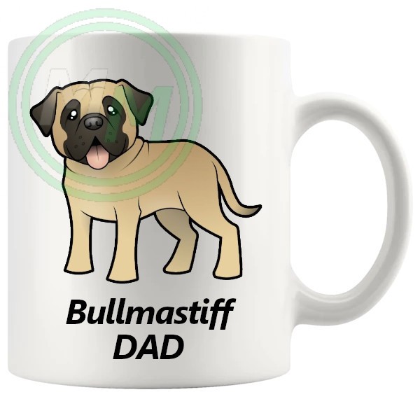 bullmastiff dad mug