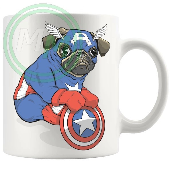 captain pug Novelty Mug