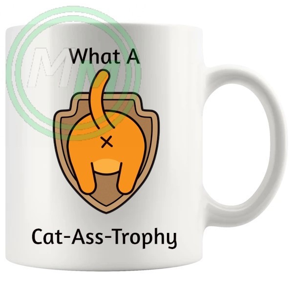 cat ass trophy Novelty Mug