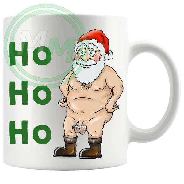 ho ho ho censored santa Novelty Mug