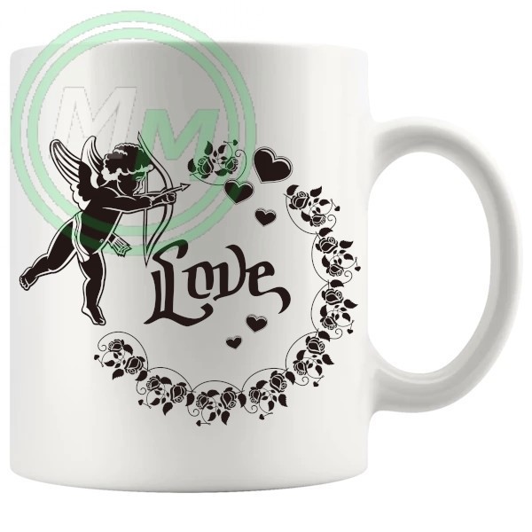 cupid valentine novelty mug