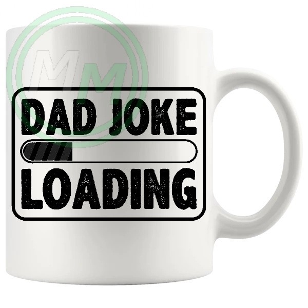 dad joke loading mug black