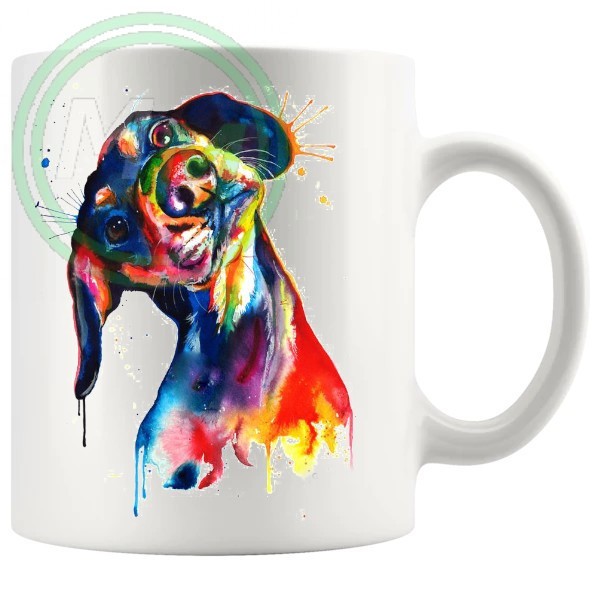 Painted Dog Style No1 Artistic Novelty Mug