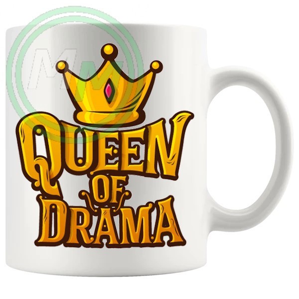 queen of drama novelty mug