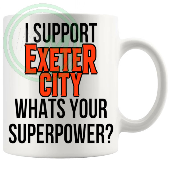 exeter city fans superpower mug