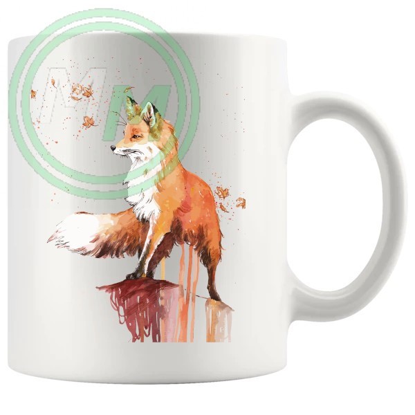 Painted Fox Artistic Novelty Mug