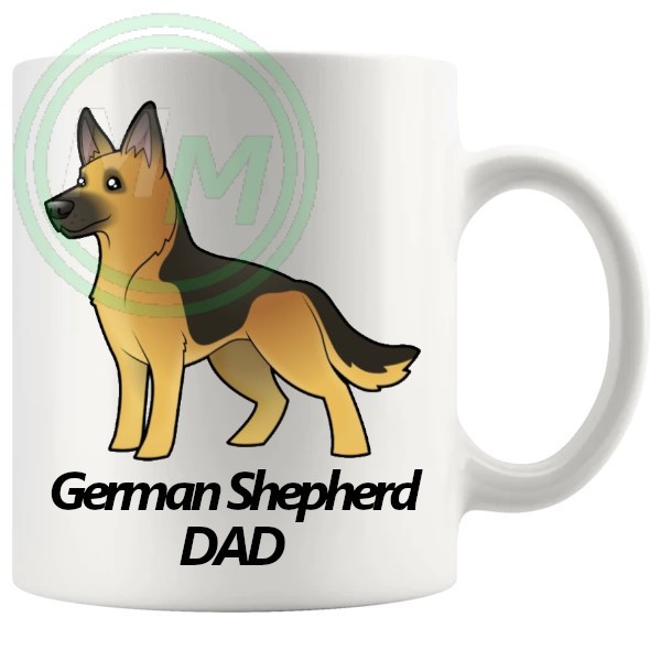 german shepherd dad mug